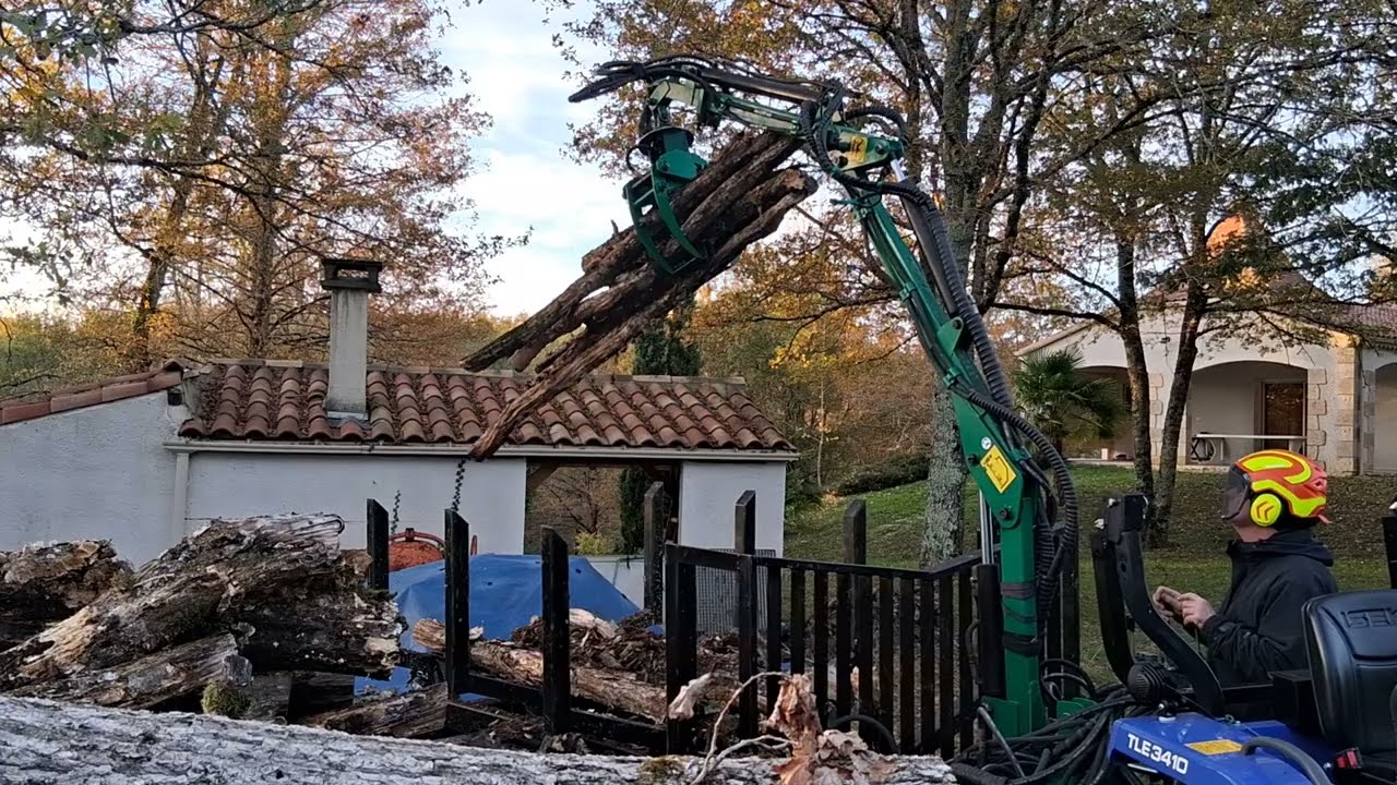Remorque forestière micro tracteur     DIY