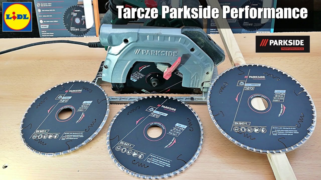 Drugie życie pilarki ręcznej PARKSIDE z tarczami PARKSIDE PERFORMANCE, drewno, stal, aluminium, TEST