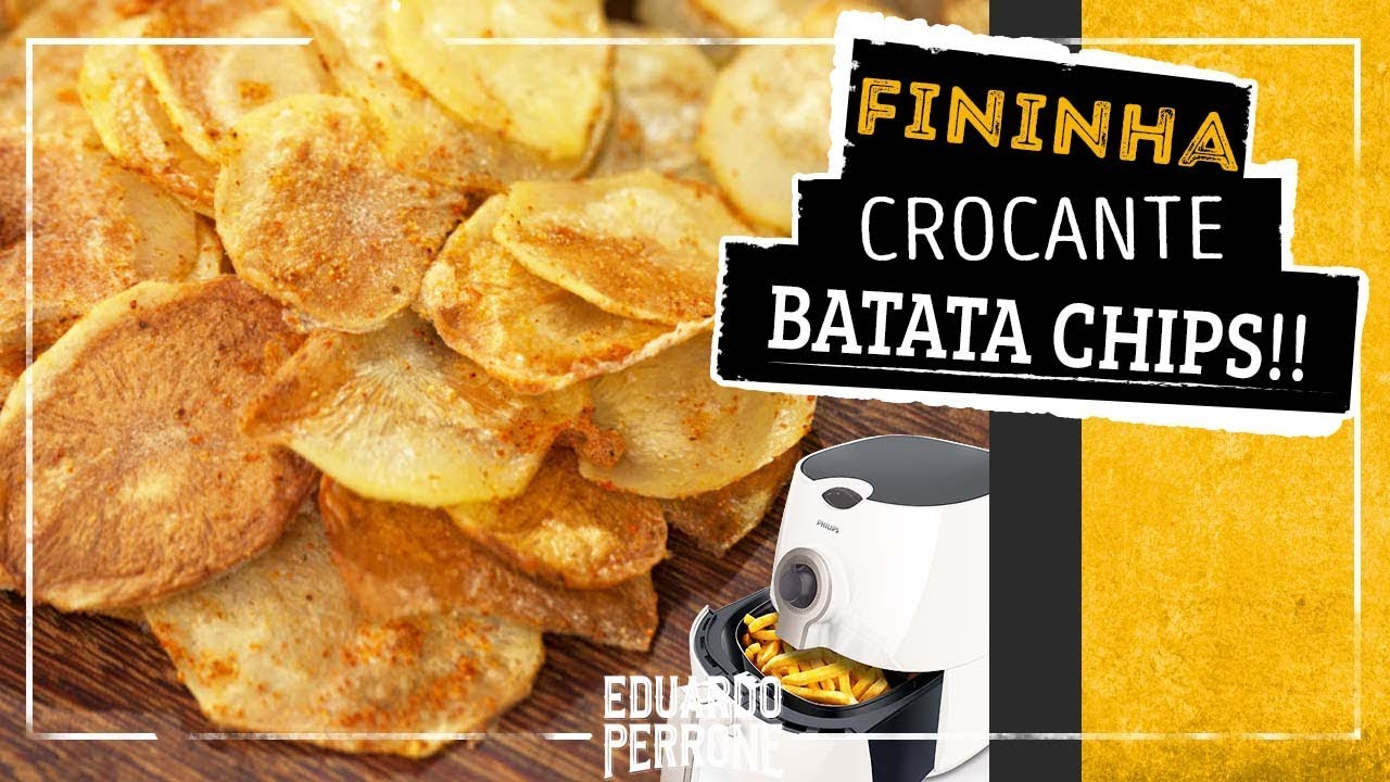 Batata Chips Frita Crocante Sequinha Rápida
