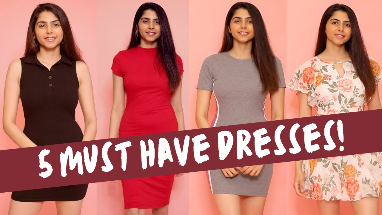 5 DRESSES That Every Girl MUST HAVE! | Wardrobe Essentials