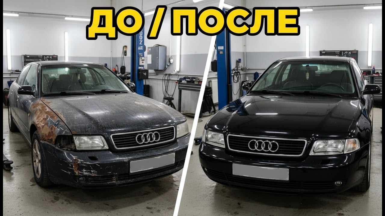 ПЕРЕКУП ВОССТАНОВИЛ брошенную АУДИ Сколько заработал ?