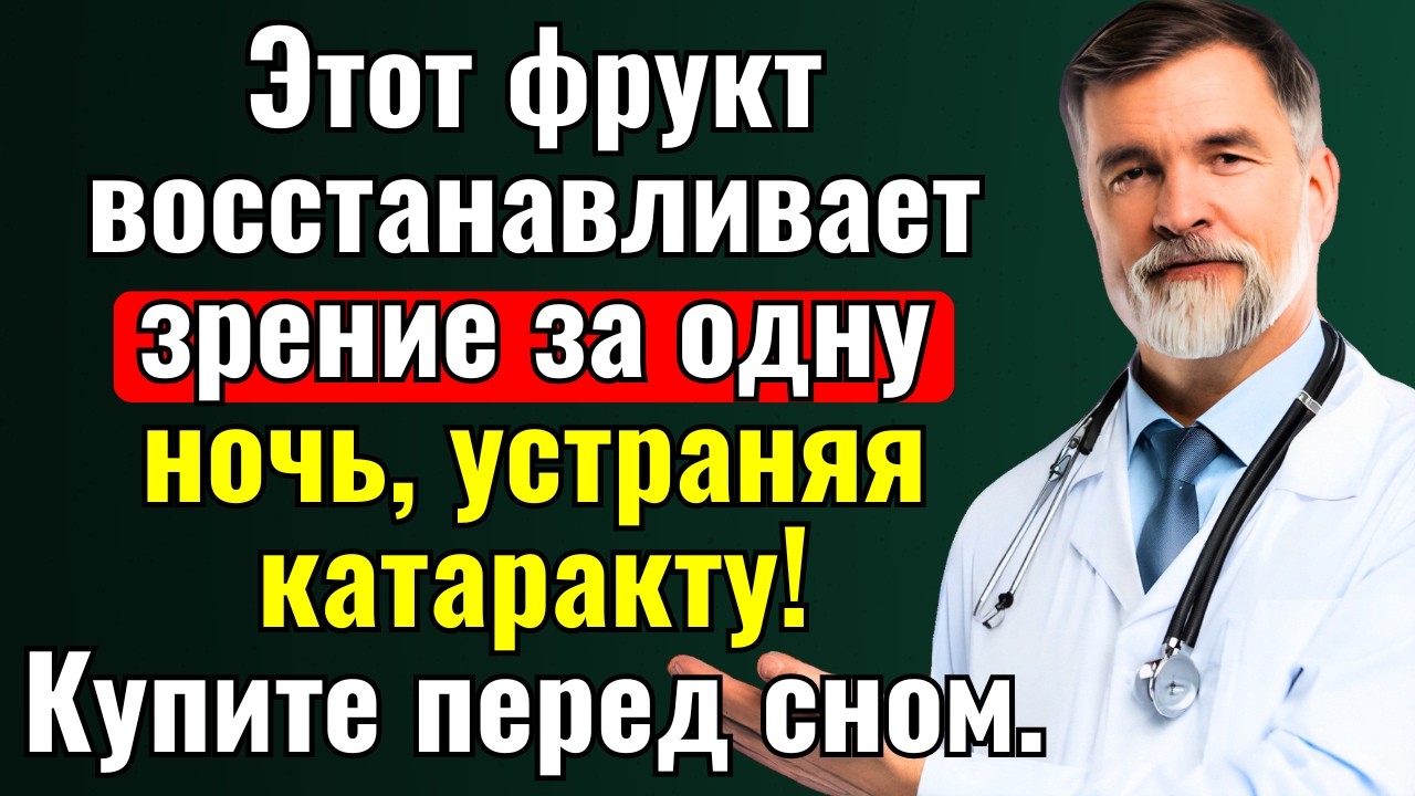 Врач объясняет: Какой фрукт лучше всего есть перед сном для здоровья глаз?