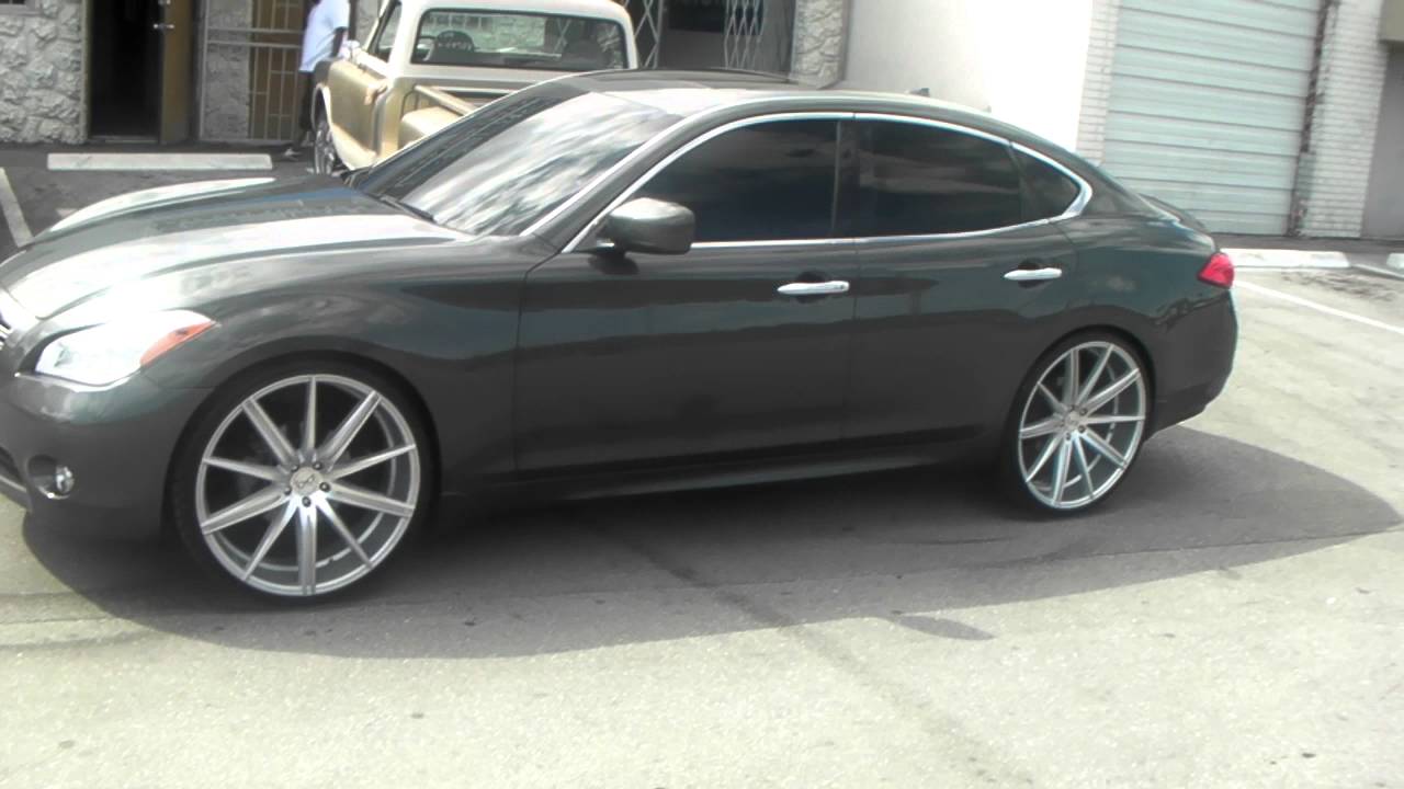 877-544-8473 24 Inch Blaque Diamond BD9 Polished Silver Wheels Infiniti M37 Q60 Rims Call us