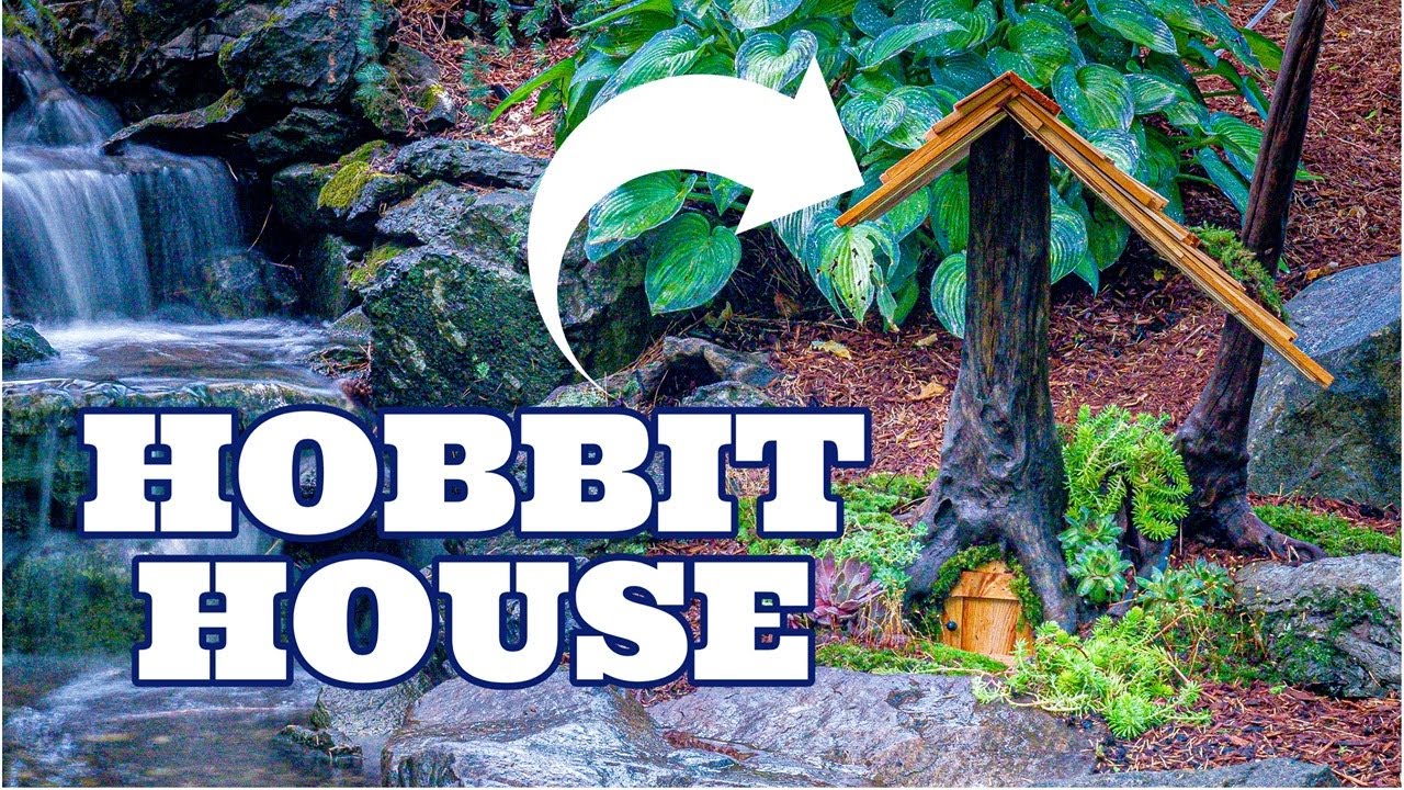 HOBBIT HOUSE Waterfall step by step | Fairy Garden with Water Feature