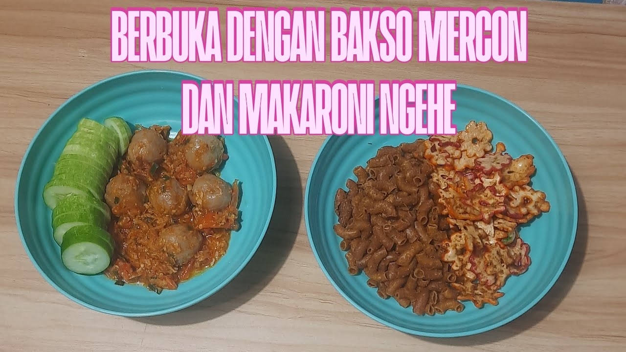 Baso mercon makaroni ngehe kerupuk dan seblak kering #Baso #Bakso #Makaroni #KerupukSeblak