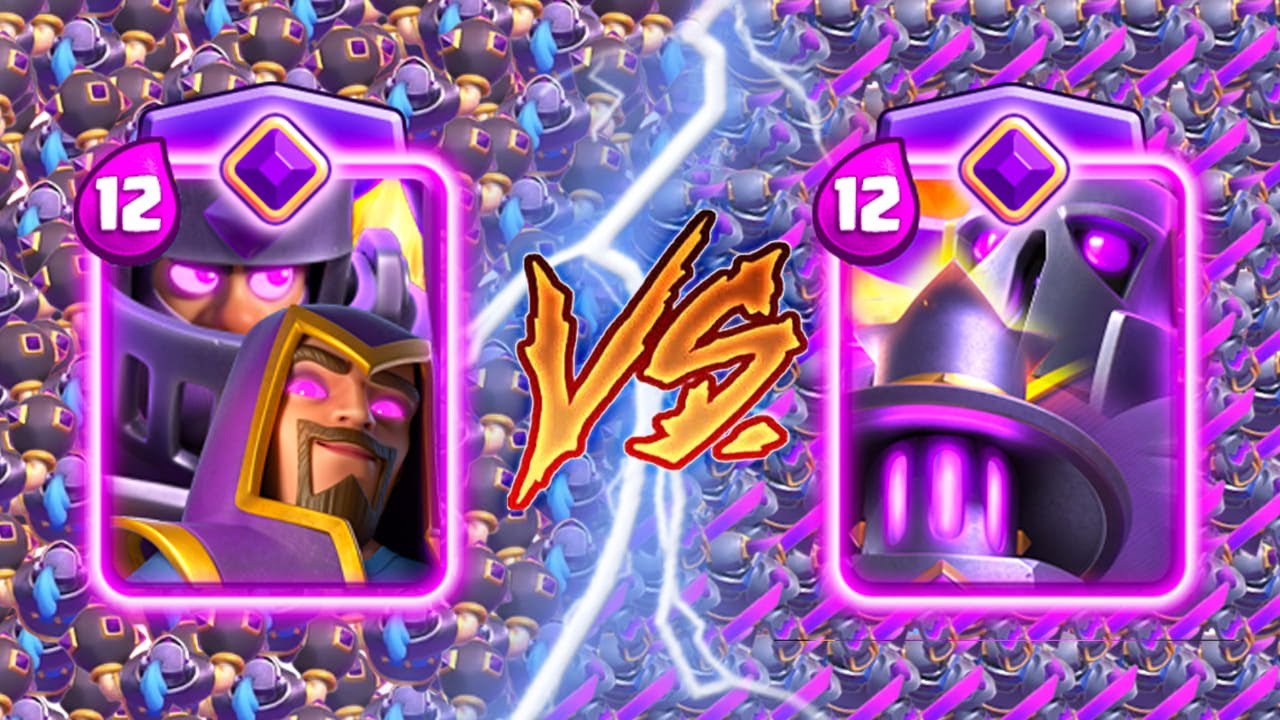 EVOLVED MEGA KNIGHT + WIZARD Vs EVOLVED PEKKA + FURNACE - Clash Royale Battle