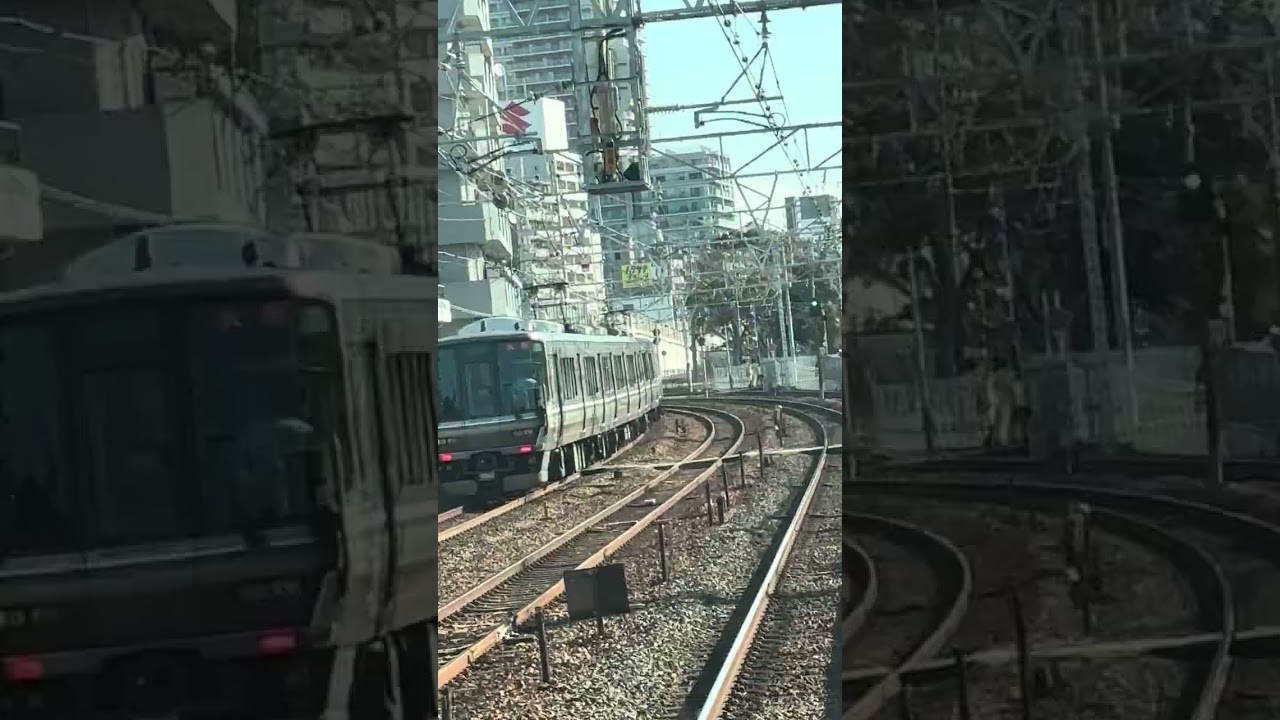 JR須磨からJR鷹取駅前面展望シーン