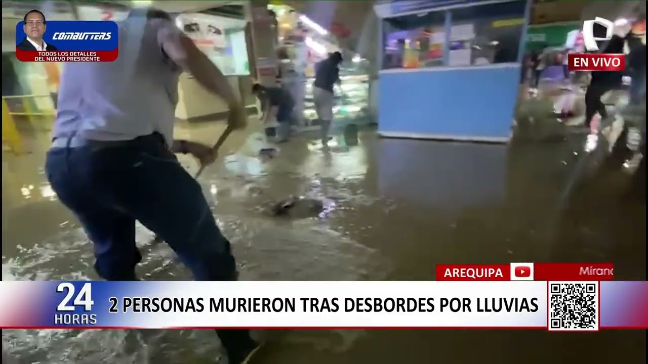 Arequipa: dos fallecidos tras desbordes por lluvias