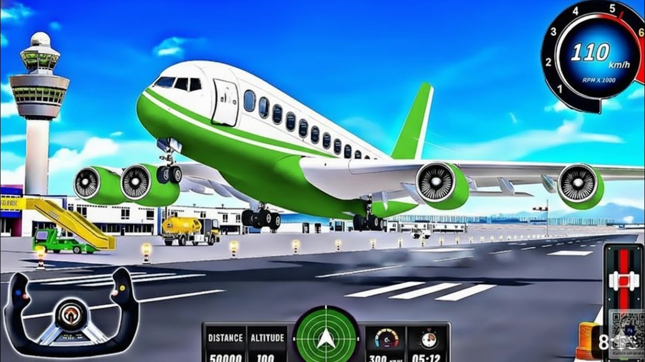 Flight Airplane City Pilot Simulator - Plane Boeing Emergency Landing - Android Gameplay #simverse 