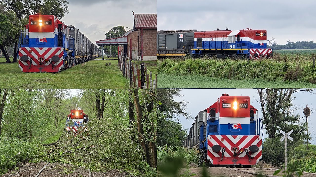 Tren de NCA circulando por la División Las Junturas + PROBLEMAS en la VÍA