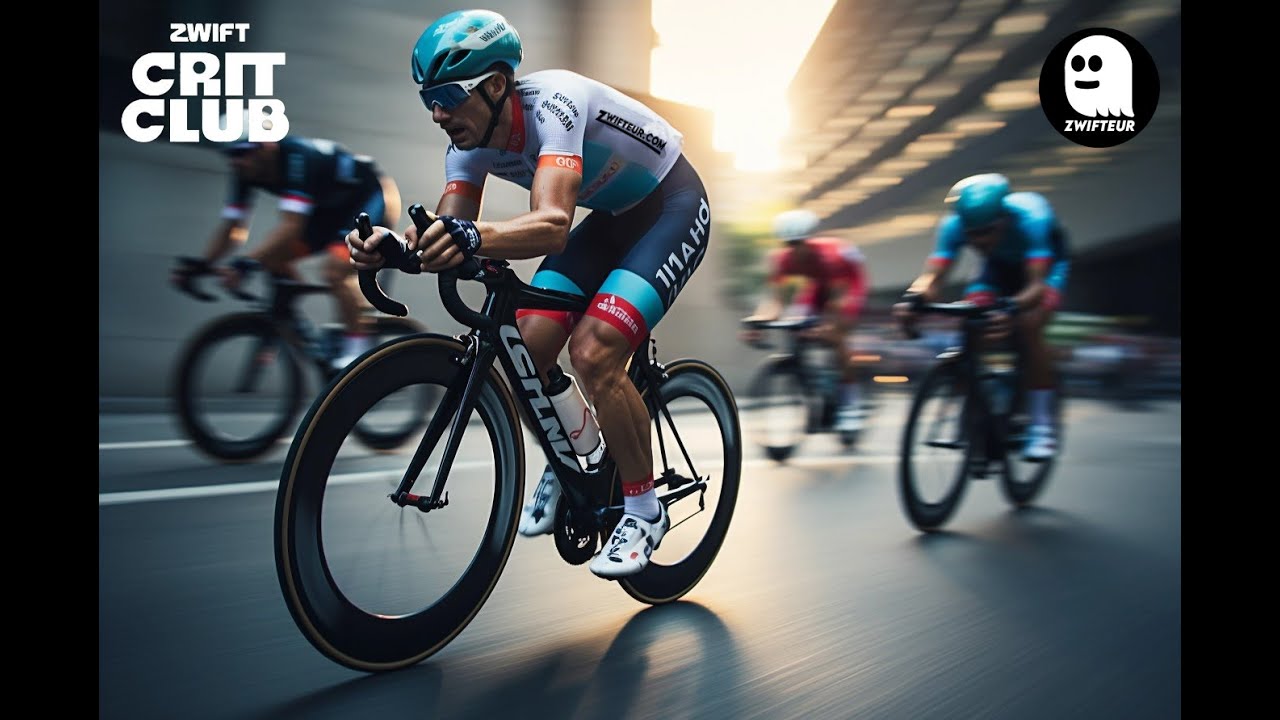 Zwift Crit Racing Club - Downtown Dolphin 20km 155d+ / 10 tours de folie