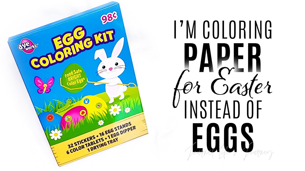 How To Create Easy DIY Colorful Paper Using Egg Coloring Kits
