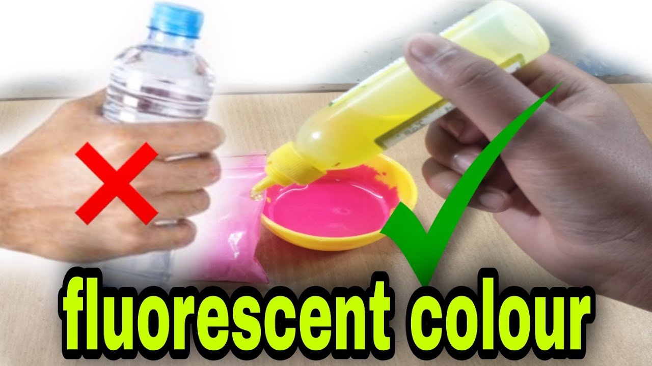 How to make fluorescent colour mixing