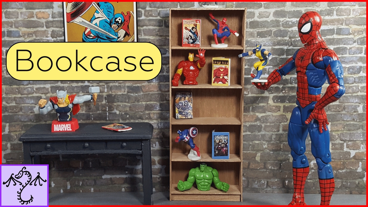 How to Make a Mini Bookcase (1/12 Scale), DIY for Dioramas or Dollhouses