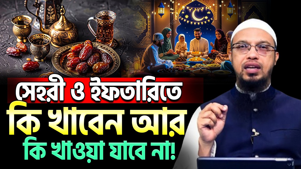 সাহরী ও ইফতিারিতে কি খাবেন আর কি খাবেন না ! শায়খ আহমাদুল্লাহ #ahmadullah