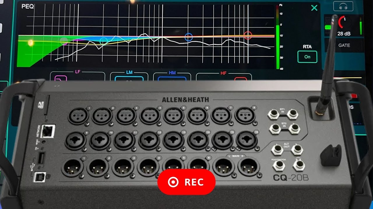 Como GRABAR MULTITRACK en mixer Allen & Heath CQ20