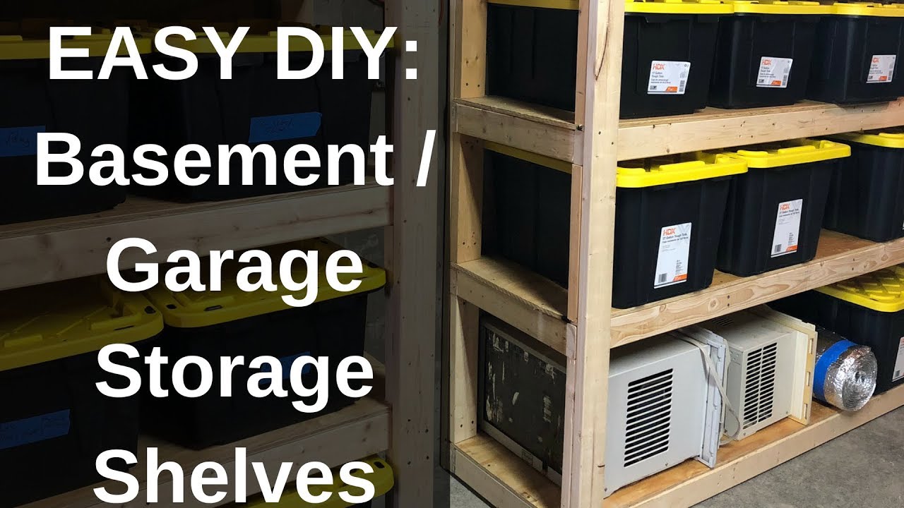 DIY: How to Build Strong Storage Shelves for Basement or Garage