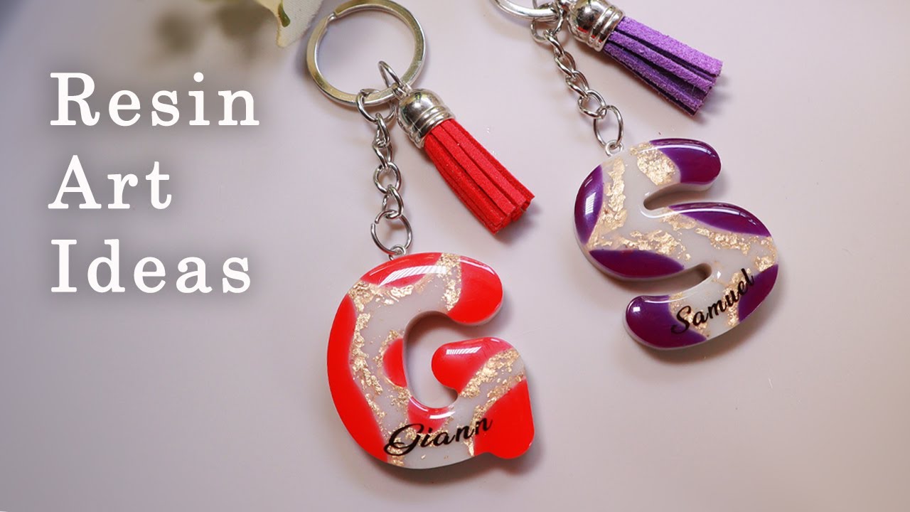 DIY Resin Letter Keychains | Step-by-Step Tutorial for Beginners | New Resin Art