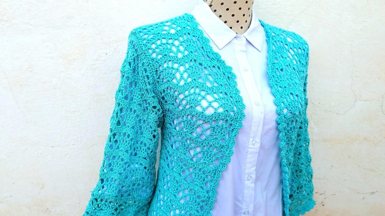 🌿 Discover The Elegant Crochet Jacket or Coat