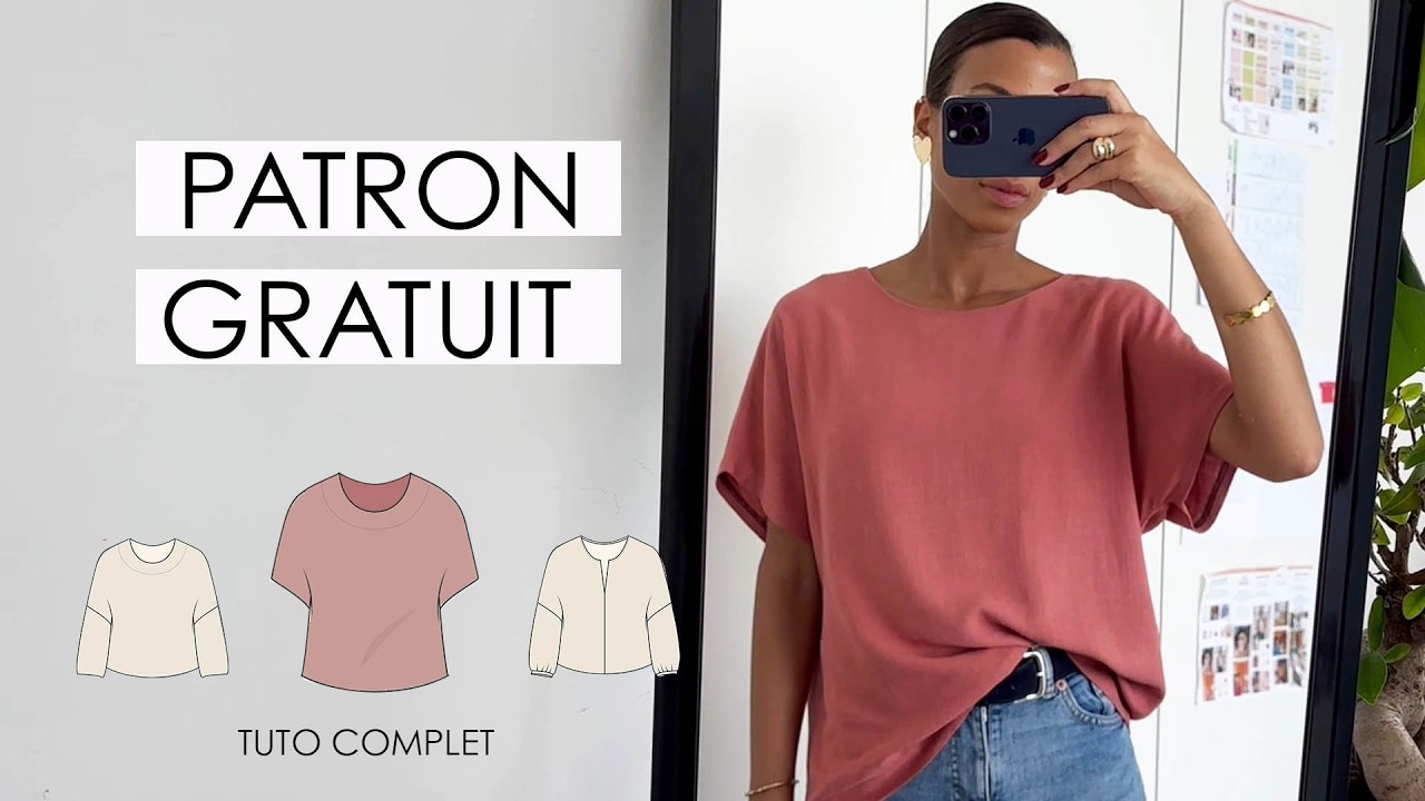 👗TUTORIEL COUTURE // PATRON GRATUIT // Facile à coudre et élégant