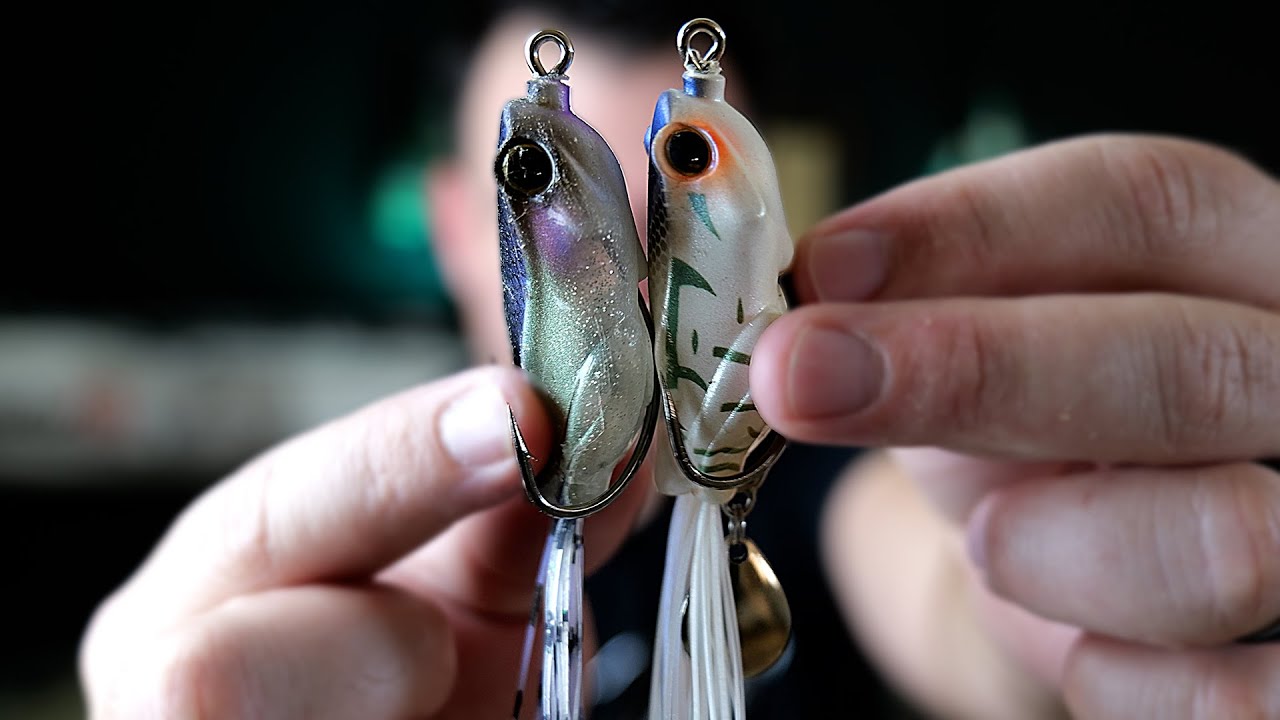 Jackall Kaera S2 Beat Frog next to Original Kaera - Kayak Fishing Adventure