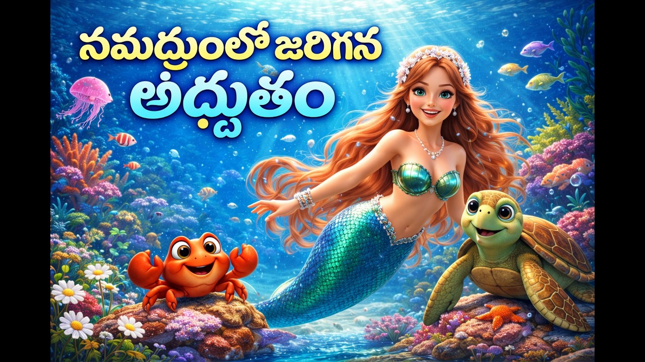 🧜‍♀️ నయనా మరియు స్నేహితులు 🦀🐢 | 🌊సముద్రంలో ఒక అందమైన కథ | #స్నేహం #moralstories