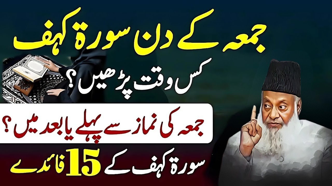 Surah Kahf Ki Tilawat Ka Sahi Waqt | Jumma Se Pehle Ya Baad? | Dr Israr Ahmad