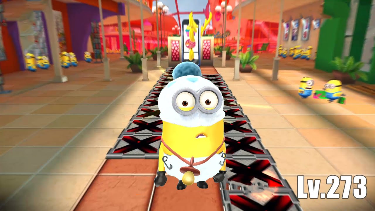 Minion Rush Baby minion slide under obstacles 75 times in a run at The Mall | EPISODE 123 Lv.273