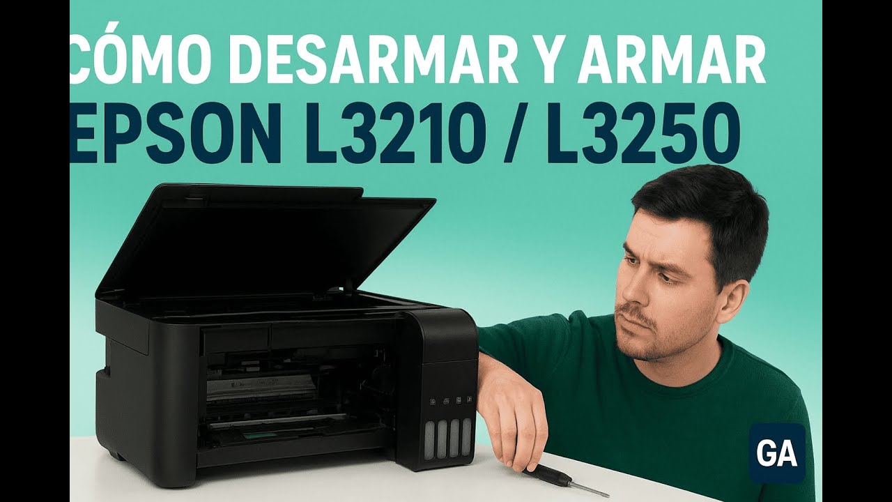 ✅ C&oacute;mo Desarmar y Armar tu Impresora Epson L3210 y L3250 Paso a Paso