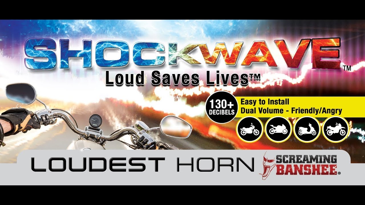 Screaming Banshee Motorcycle Safety Horn System