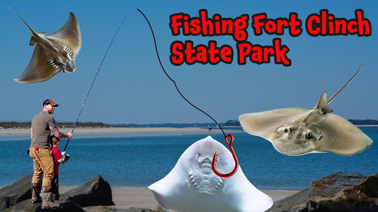 Fishing Around Jetties at Fort Clinch State Park, Fernandina Beach #fishing #florida
