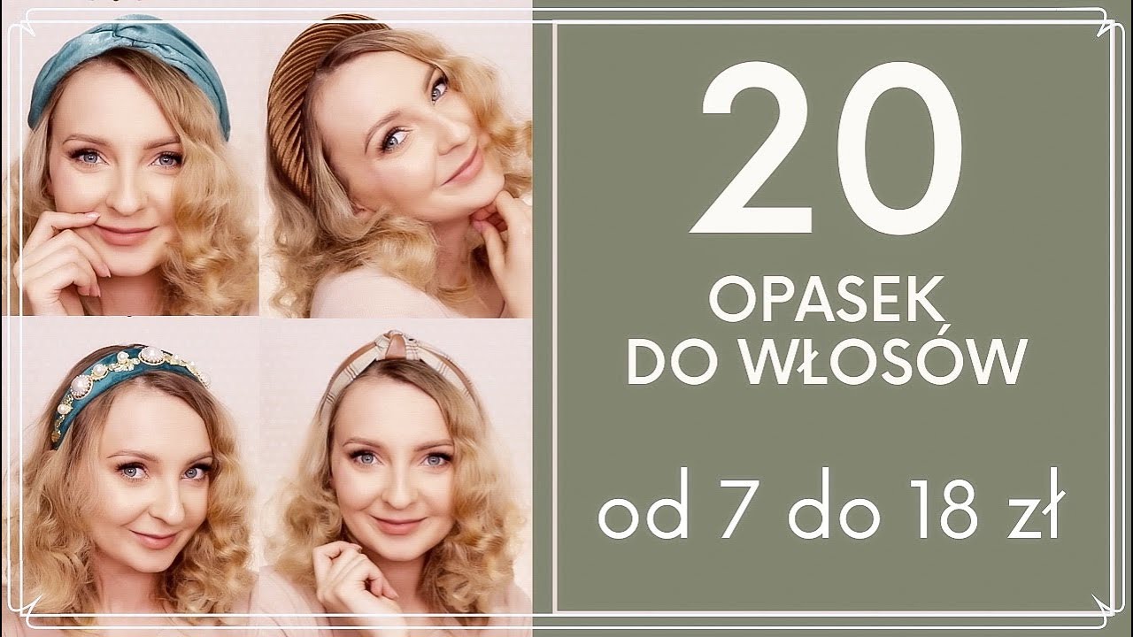 PIĘKNE OPASKI DO WŁOS&Oacute;W OD 7 DO 18 zł ♡