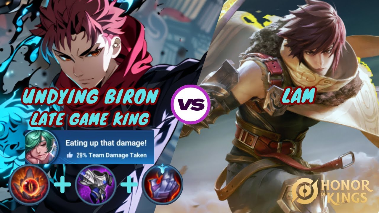 Biron VS Lam| Tank Build Biron STILL KING in Late Game| Honor of Kings Biron Build & Guide