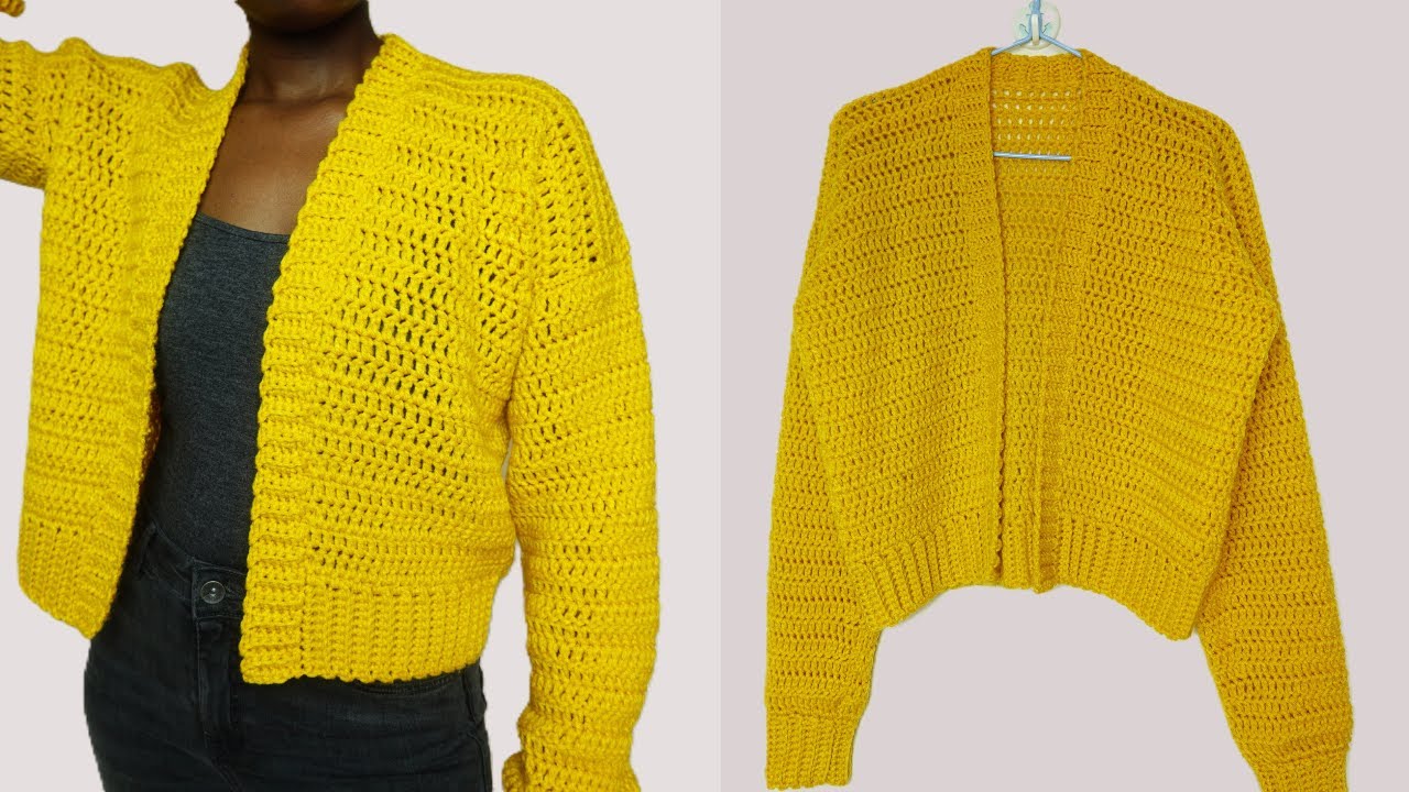 Easy Crochet Cardigan for Beginners