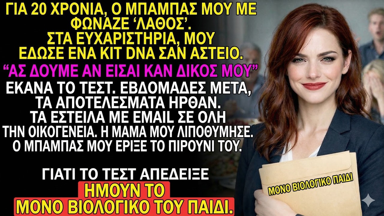 Ο πατέρας μου μου έδωσε τεστ DNA ως αστείο στα Ευχαριστήρια—σταμάτησε όταν ήρθαν τα αποτελέσματα.