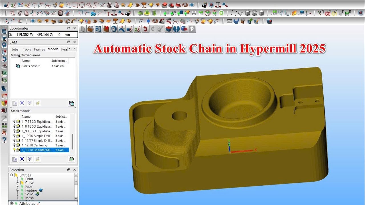 How to using " Automatic Stock Chain " in Hypermill 2025