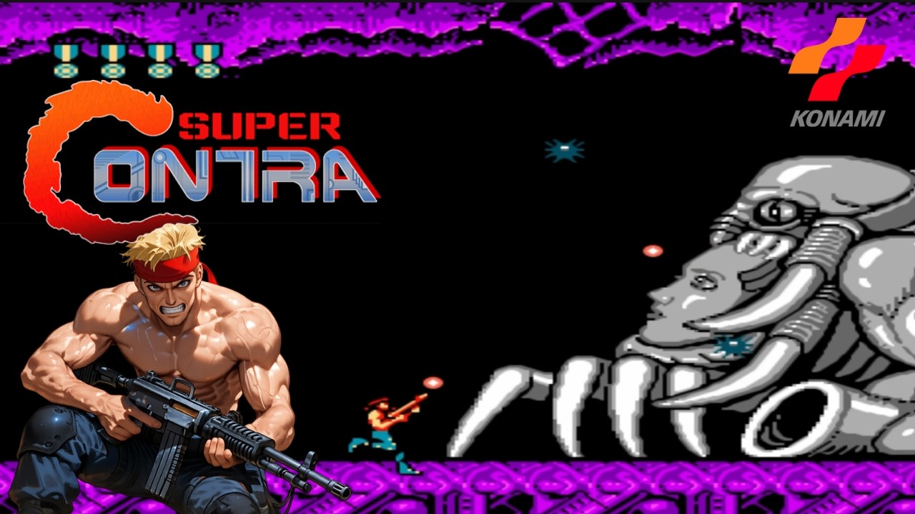 Super Contra (NES) Gameplay Completo HD