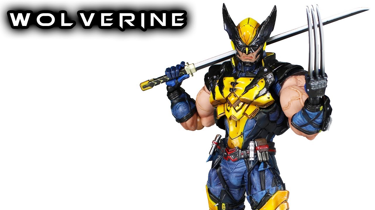 Play Arts Kai WOLVERINE Marvel Variant Action Figure Toy Review