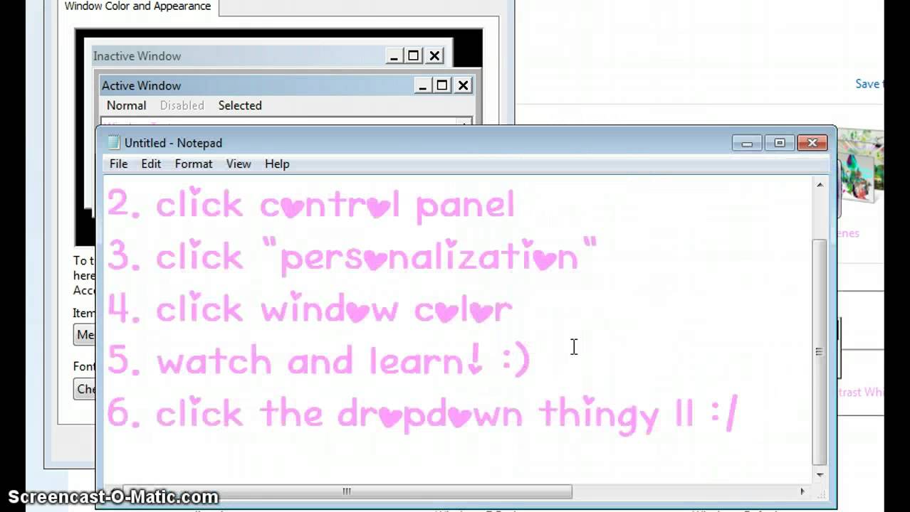 How to change your font color on notepad