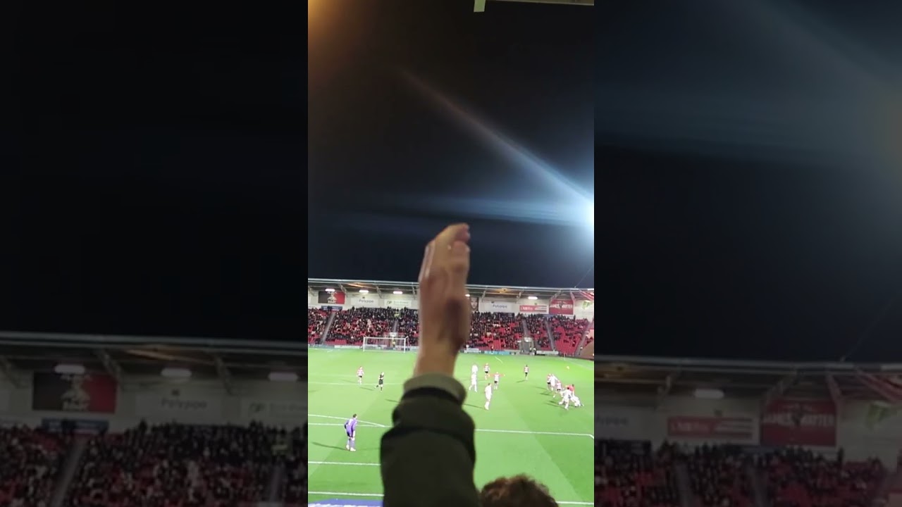 BRADFORD City FANS in FINE VOICE at DONCASTER Rovers