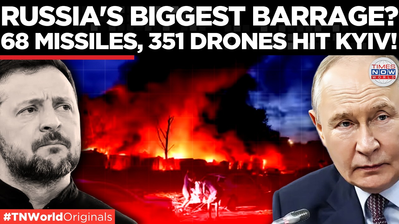 KYIV ATTACK: Russia Launches 68 Missiles & 351 Drones At Kyiv, Zel Pleads Allies for Air Defences!