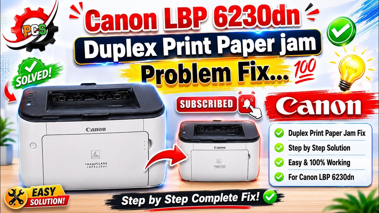 how to canon imageclass lbp6230dn duplex paper jam problem solution 💯 || #paperjam 