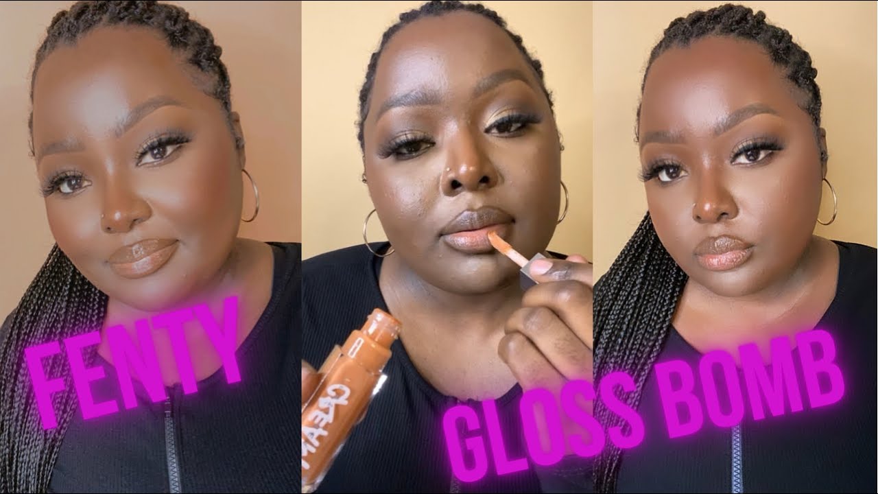 FENTY GLOSS BOMB CREAMS| SWATCHES & FIRST IMPRESSIONS| DARK SKIN| IAMRICHCOCOA
