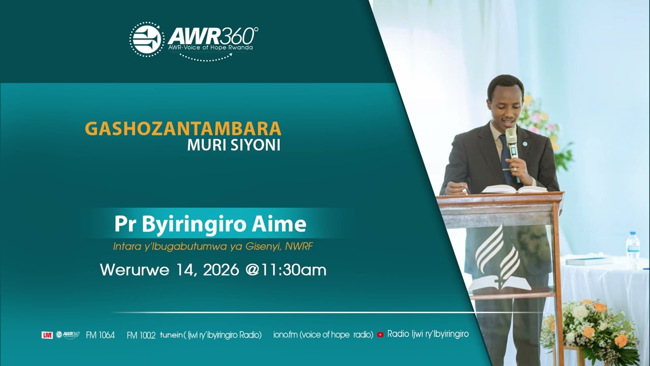 Gashozantambara muri Siyoni by Pr BYIRINGIRO Aime