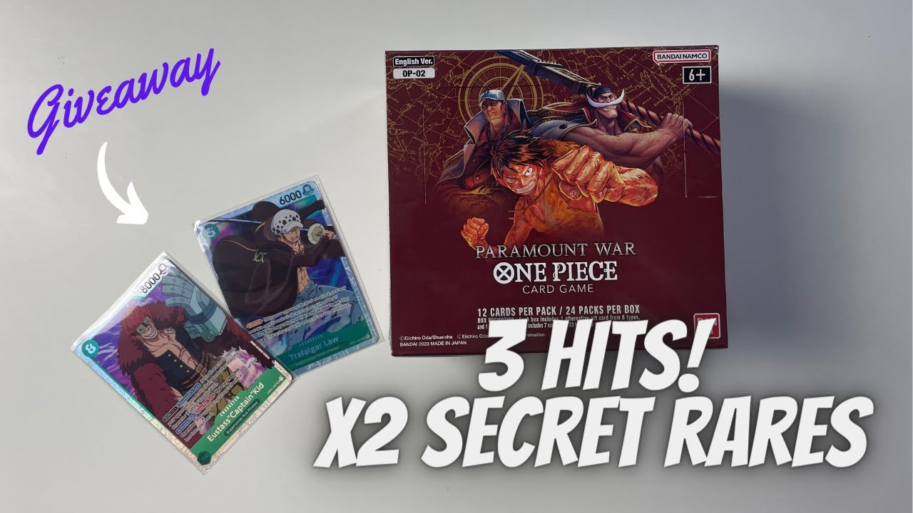 Невероятное открытие коробки Paramount War Box Opening One Piece TCG