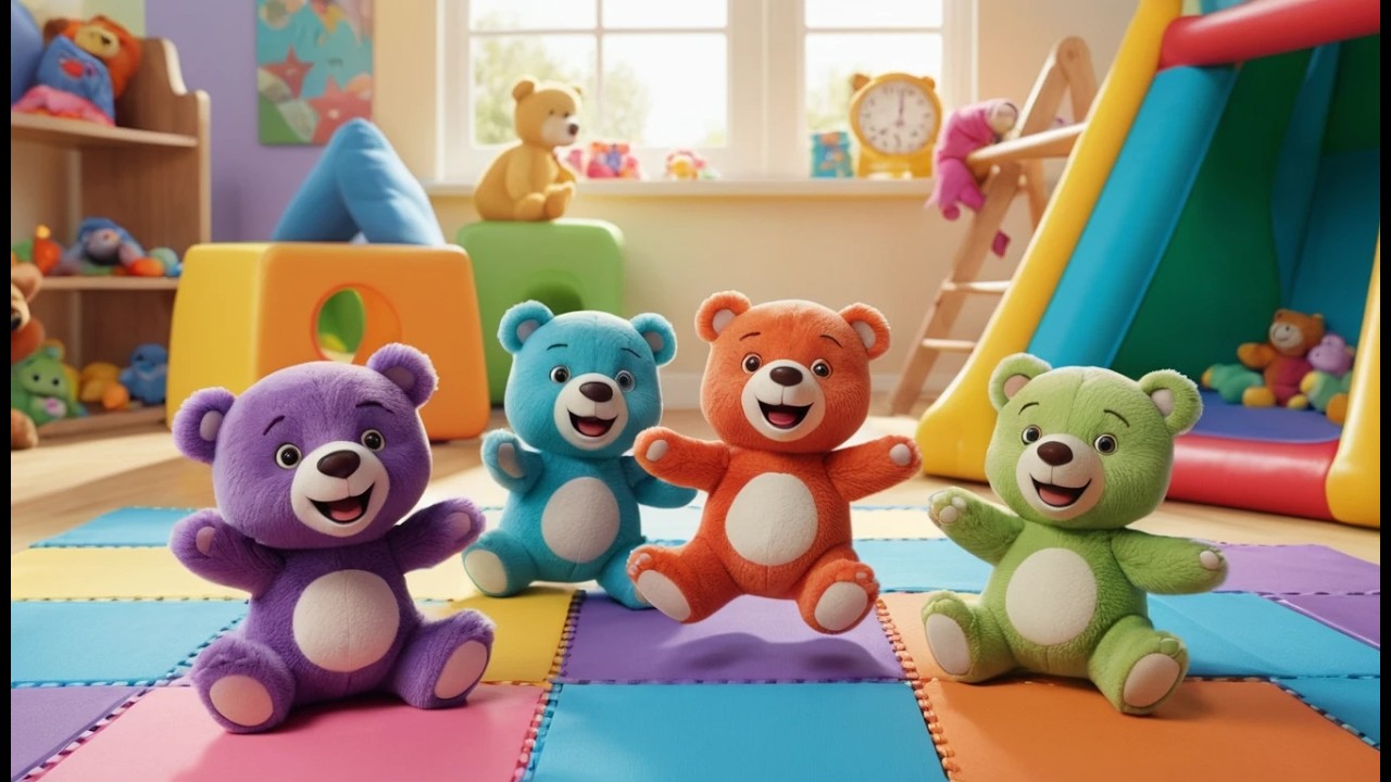 Acht Tumble Tumble Teddyb&auml;ren | Lustiges Bewegungslied & Z&auml;hlen lernen 2026