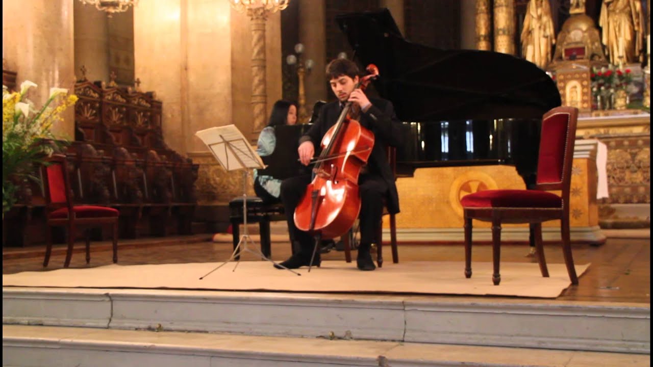 BRAHMS Sonate violoncelle piano n°1 op 38 - 1e m. Guillaume EFFLER Yoko KANEKO (début et fin)