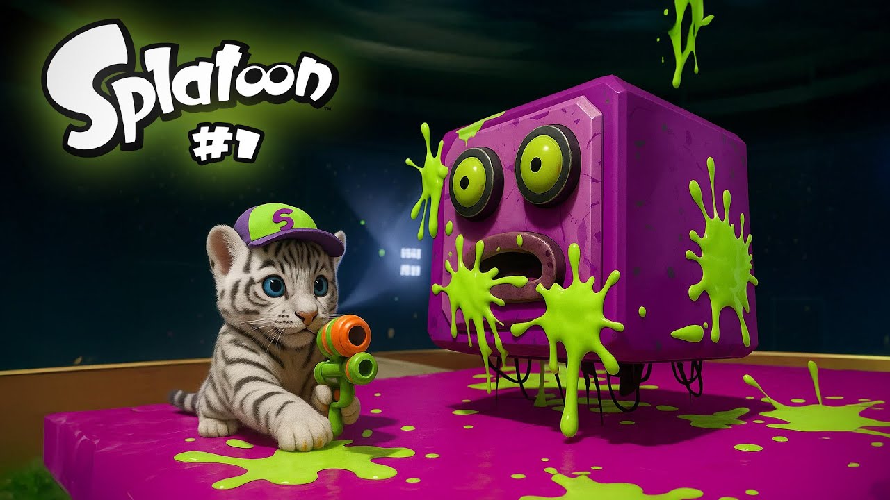 Combate contra primer Boss Octostomp en Splatoon de Wii U #1