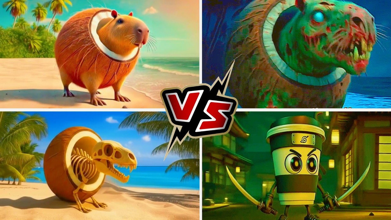 BURBALONI LULILOLI vs BRAINROT ZOMBIE vs BRAINROT EXTINCTION vs CAPPUCINA ASSASINO - TILES HOP EDM