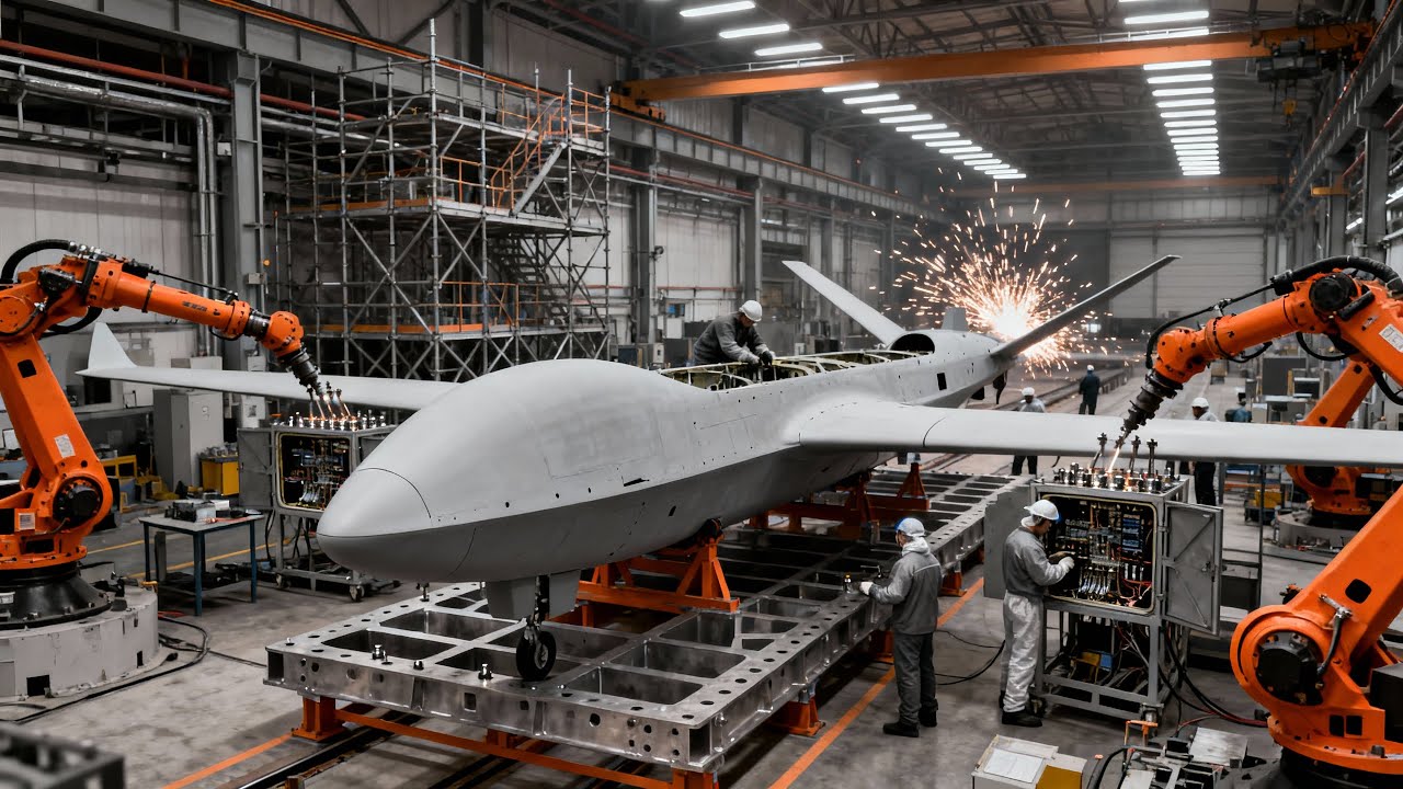 Inside the Secret Bayraktar TB3 Factory: Building Advanced Combat Drones (Full Process)